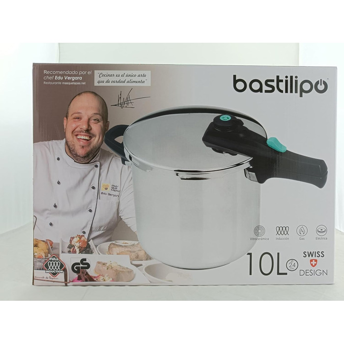 Скороварка з нержавіючої сталі Bastilipo Cronos 10 л, 24 см