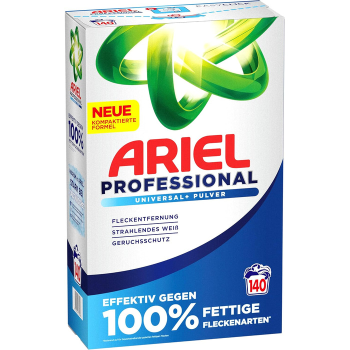 Універсальний пральний порошок Ariel Professional Universal+ для професійного використання, проти жирних плям, Fresh, 7.7 кг