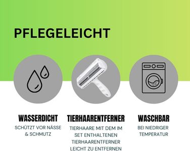 Ортопедичне ліжко для собак ZURMATRADE з Memory Foam – миється, неслизьке, зручне – для великих та маленьких собак – сірого кольору, видалення шерсті L (89x63,5x16,5 см)