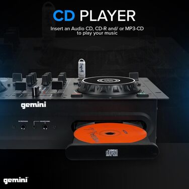 DJ-плеєр Gemini CDM4000BT з Bluetooth та USB: подвійний CD-плеєр для диджеїв