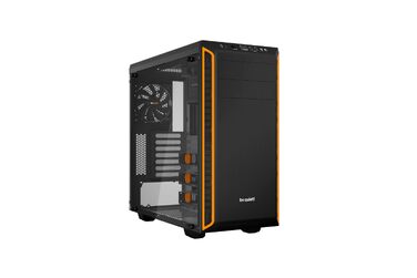 Корпус для ПК be quiet! Pure Base 600 Window Orange, 2 вентилятори Pure Wings 2, підтримка радіаторів до 360мм, загартоване скло