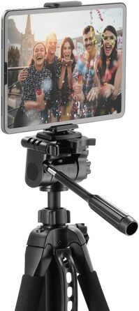 Штатив-трипод Hama Action 153 3D для камер, смартфонів та відеокамер, 3-позиційна голова, висота 170 см, чорний