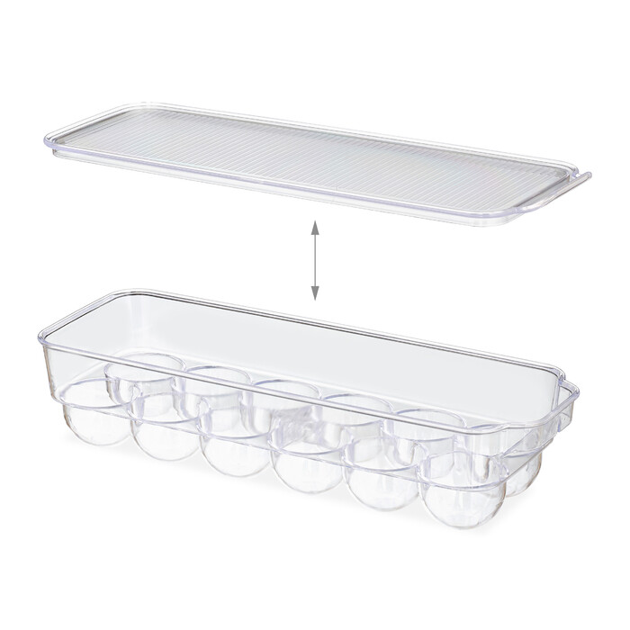 Relaxdays Refrigerator Egg Box - 12 Eggs
