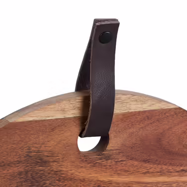 Relaxdays Round Wooden & Marble Cutting Board