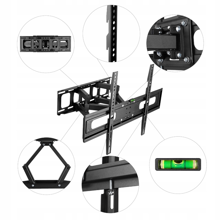 Кронштейн для телевізора KingMount, навісне кріплення для ТВ 32-85 дюймів
