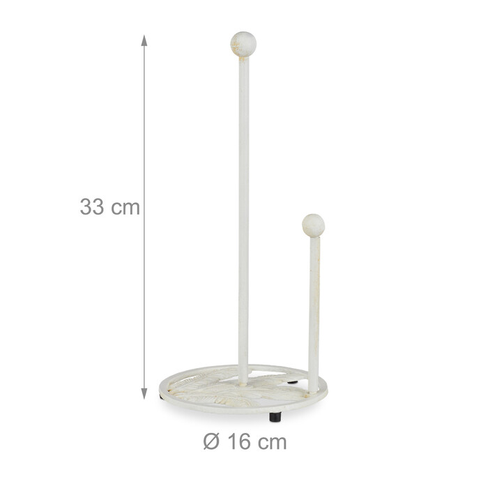 Relaxdays Standing Kitchen Towel Holder, Retro Design