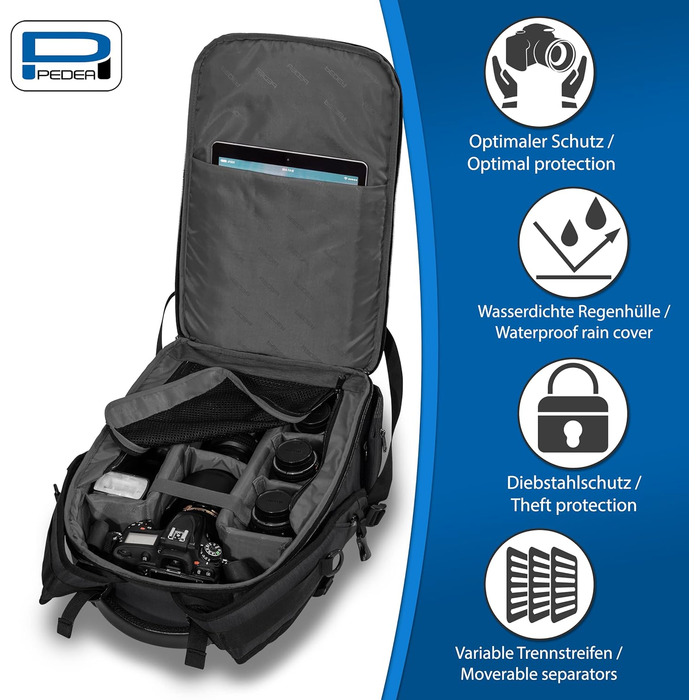 Плечовий рюкзак Pedea Noble для чоловіків та жінок, антрацитовий колір