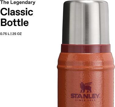Термос Stanley Classic Legendary 750 мл, зелений (Hammertone Clay), нержавіюча сталь, BPA-Free, для гарячих та холодних напоїв