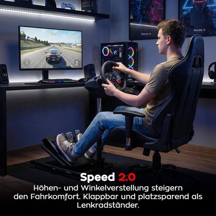 Складаний стійка-тримач для ігрового керма Huzaro Speed 2.0 Simracing Wheel Stand