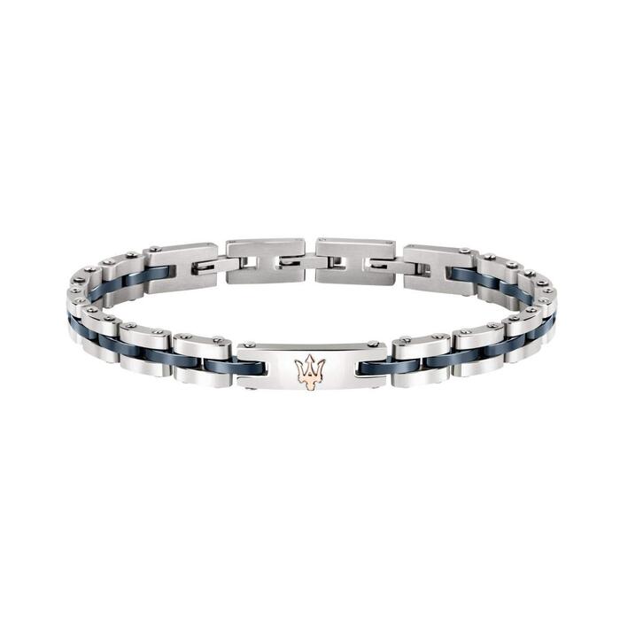 Браслет чоловічий Maserati Jewels JM220ASR08 з нержавіючої сталі та кераміки
