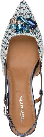 Туфлі жіночі Tamaris Slingpumps 1-29512-46 сині комбіновані, розмір 39 EU