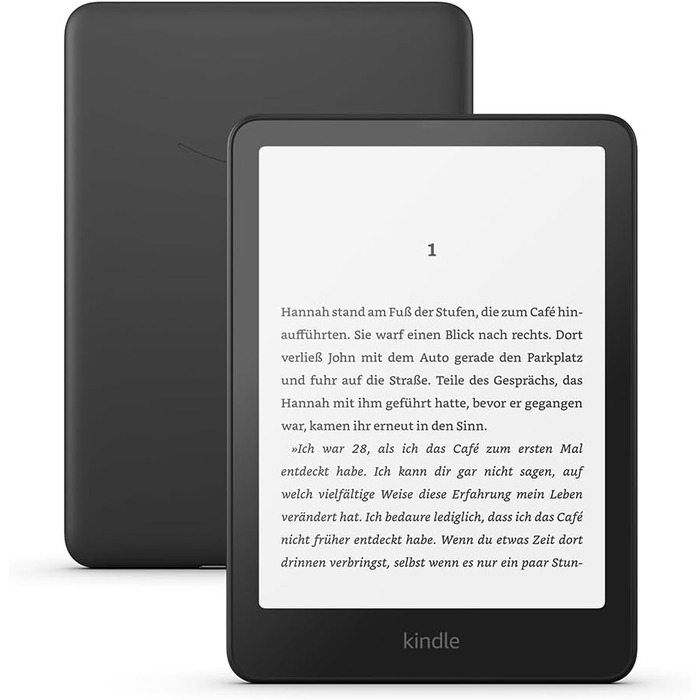 Amazon Kindle Paperwhite (16 GB) – Чорний, Відновлений, з рекламою, 7