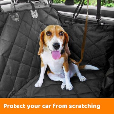 Захисний килимок для собак у машину Favoto з віконцем, 137x147 см, чорний