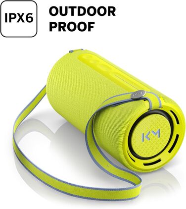Loewe We. HEAR pro: Портативна Bluetooth колонка 60W, водостійка, з акумулятором до 17 годин, для дому та вулиці (неоновий колір)