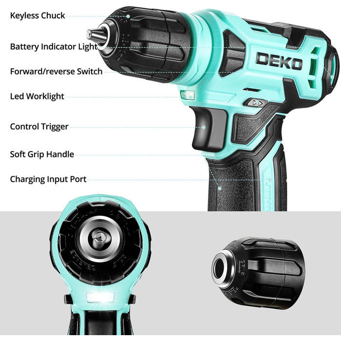 Набір інструментів DEKO 126 шт. у кейсі: для дому, офісу та саду