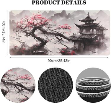 Килимок для миші ігровий XXL 900x400 мм, з антиковзким покриттям, вологостійкий, для ПК, MacBook, Laptop