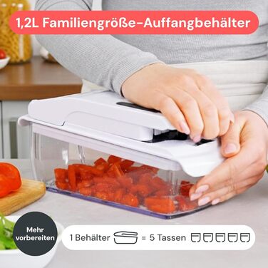 Набір для нарізки овочів та фруктів 9-в-1 (білий) - нарізач, спіралізатор, шинкувальник