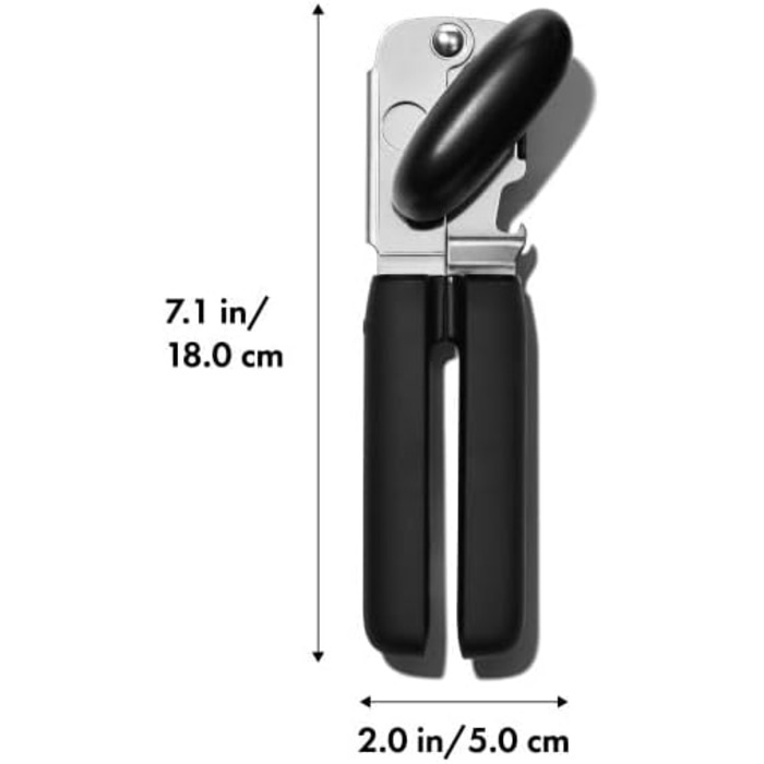 Відкривачка для банок та кришок OXO Good Grips з м'якою ручкою