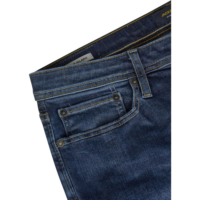 Джинси чоловічі JACK & JONES Clark Stretch Straight Fit сині (32W/32L) - класичний крій, якісний денім