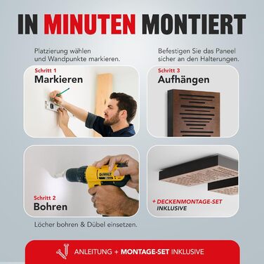 Акустична панель Addictive Sound AbFuser Wood для шумоізоляції, дерев'яна панель для студії, дому та офісу, 100x50x11,5 см, коричнева