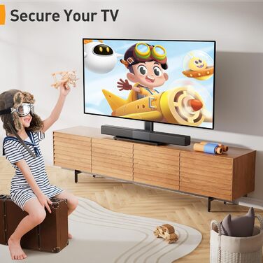 Підставка для телевізора Perlegear: поворотна, для OLED/LCD/LED, 26-60 дюймів, до 40 кг, VESA 400x400 мм, регулювання висоти