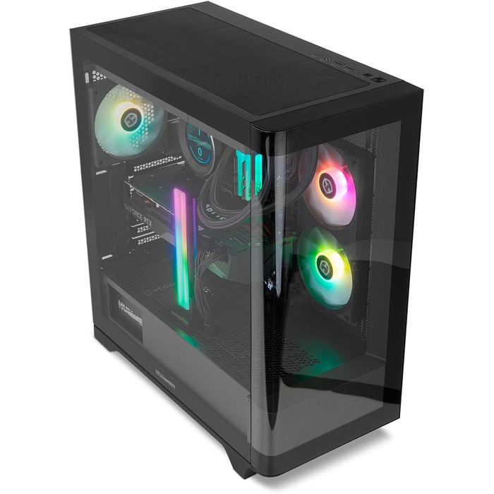 Корпус ПК NOX Xtreme Products HUMMER ETHER BK – білий, ATX/Micro-ATX/ITX, Midi-Tower з сіткою на передній та верхній панелі, скляна бокова панель, 3 x 140 мм вентилятори, підтримка до 10 вентиляторів, USB-C/USB 3.0