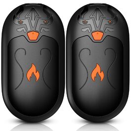 Електричні грілки для рук 2 шт. з підзарядкою, 24 години тепла, 3 режими нагріву, для жінок, чоловіків, пацієнтів з синдромом Рейно, чорний