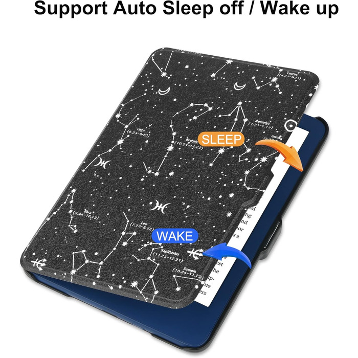 Чохол для Kindle 6 (11-те покоління, 2024/2021) HGWALP, Folio, PU шкіра, Auto Sleep/Wake, захист