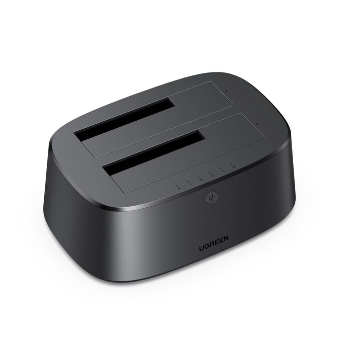 Док-станція для жорстких дисків UGREEN Dual Bay USB 3.0 5Gbps з функцією офлайн-клонування