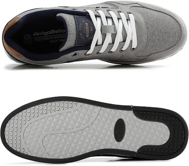 ARRIGO BELLO Кросівки для чоловіків: стильні та зручні для прогулянок та спорту. Матеріал: штучна шкіра PU. Розміри 41-46. Сірий колір (Grau004).