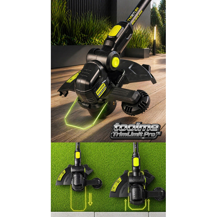 Акумуляторний тример для трави Toolme TM371 (21В) з безщітковим двигуном