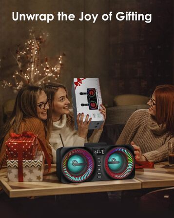 Караоке система All-in-One з Bluetooth, 2 мікрофонами та акустикою 30W, для вечірок (Red2)