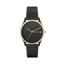 Годинник Lacoste Crocodelle Quartz для жінок з силіконовим ремінцем (чорний)