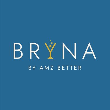 BRYNA - Set of 6 wine glasses, 33 cl, made of polycarbonate (hard plastic), 100% Italian design, unbreakable glasses, reusable and dishwasher-safe wine glasses, transparent