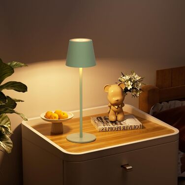 LED акумуляторні настільні лампи Klighten (2 шт.) - диммування, USB-C, IP54, зелені