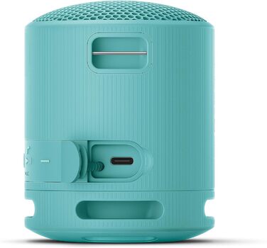 Портативна Bluetooth колонка Sony SRS-XB100 синього кольору: вологозахист IP67, до 16 год роботи, з ремінцем