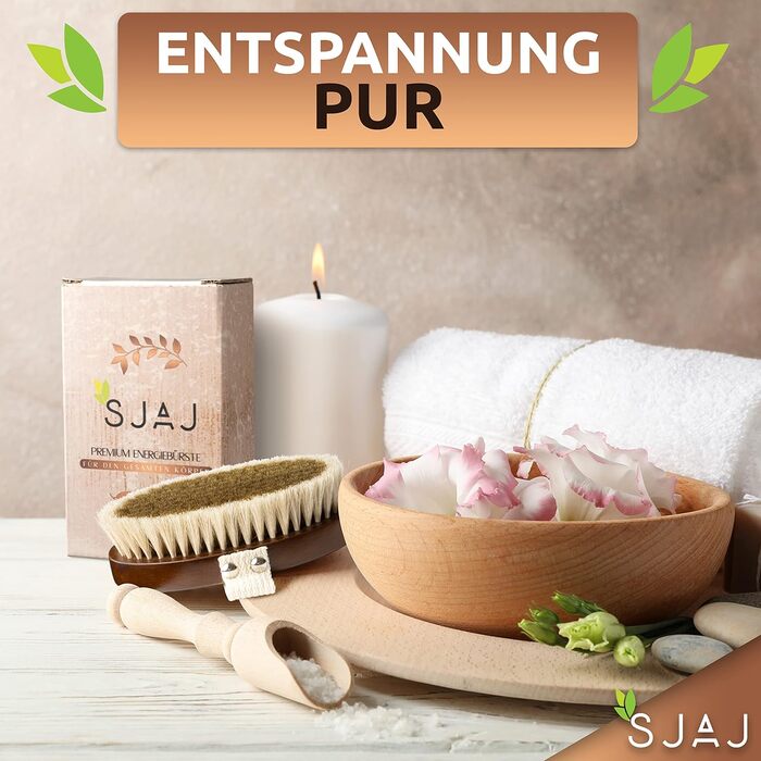 SJAJ Energy Brush - The copper brush, also known as a monastery brush, is used as a dry brush and promotes an energetic sense of well-being on the skin, cleansing.