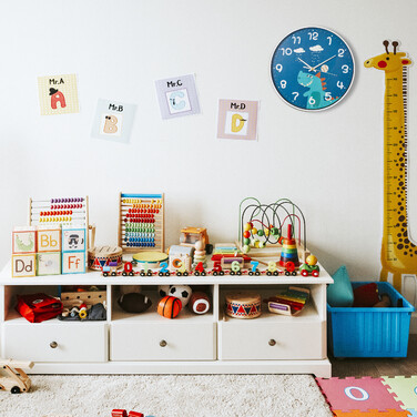 Relaxdays Wall Clock Dinosaur for Kids