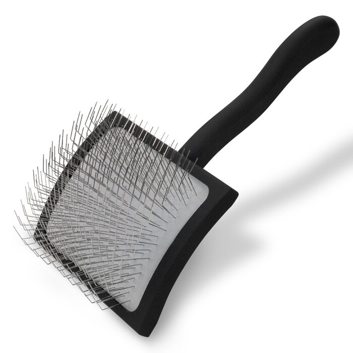 Щітка Chris Christensen Big K Slicker для догляду за шерстю тварин, чорна, велика, для собак та котів