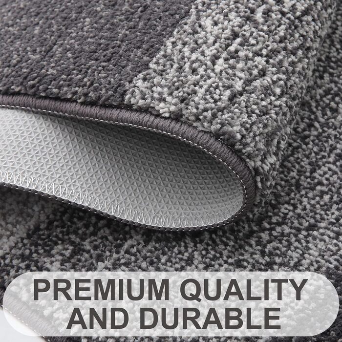 Килимок для дому Homaxy, неслизький, машинного прання, міцний, поглинаючий, для собак, вхідних дверей (43 x 76 см, 60x90 см, сірий)