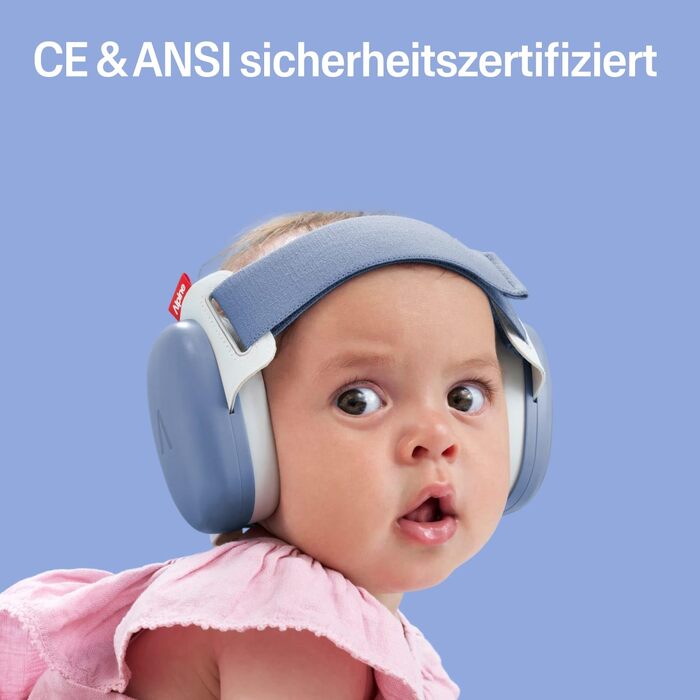 Дитячі захисні навушники Alpine Muffy Baby, шумозаглушення 24 дБ, для дітей до 5 років, бежевий