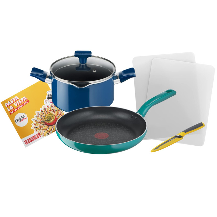 Tefal Chefclub Brat La Vista – Сковорода з антипригарним покриттям Titanium, індукційна, з термоіндикатором, зелена