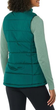 Жіноча жилетка Amazon Essentials з пухом, середньої щільності, на блискавці, темно-зелена, XL
