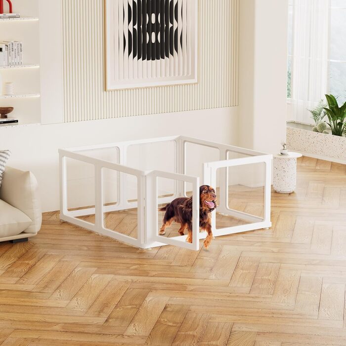 Кізовий забіг Citylife 8-TLG: 60 см, розкладний, з дверцятами, для собак, котів, кроликів, рухливий, антиковзаюча поверхня