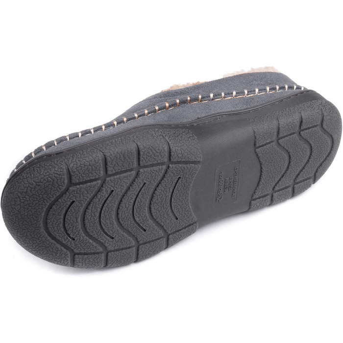 Чоловічі домашні тапочки Zigzagger з мікрозамші та піною з пам'яті, 42/43 EU, темно-сірий