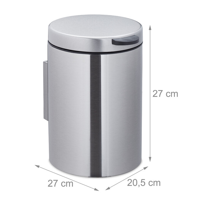 Relaxdays Cosmetic Containers Wall Mounting 5 Liter