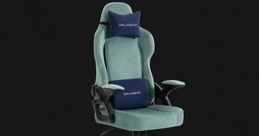Ігрове крісло Delagear G 450, зелене, тканинне