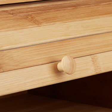 Relaxdays Bread Box Bamboo
