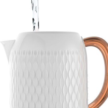 Електричний чайник Breville VKT017 Curve, 1.7 л, 3000 Вт, білий та рожеве золото