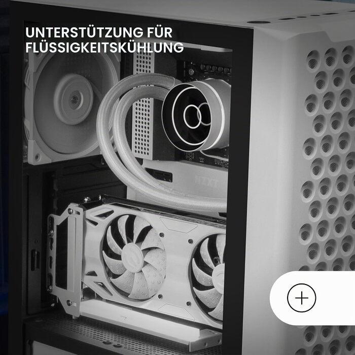 Ігровий корпус Mars Gaming MC-iPRO ATX, 3D-Mesh передня панель, загартоване скло, 120мм FDB вентилятор, підтримка рідкого охолодження, Білий